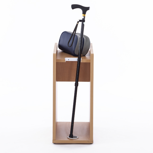 杖置き付き荷物置き ナチュラル RFNO-T5025NA | オフィスプランニング