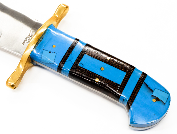 ターコイズビックボウイハンターナイフ・ナイフショップ リバートップ