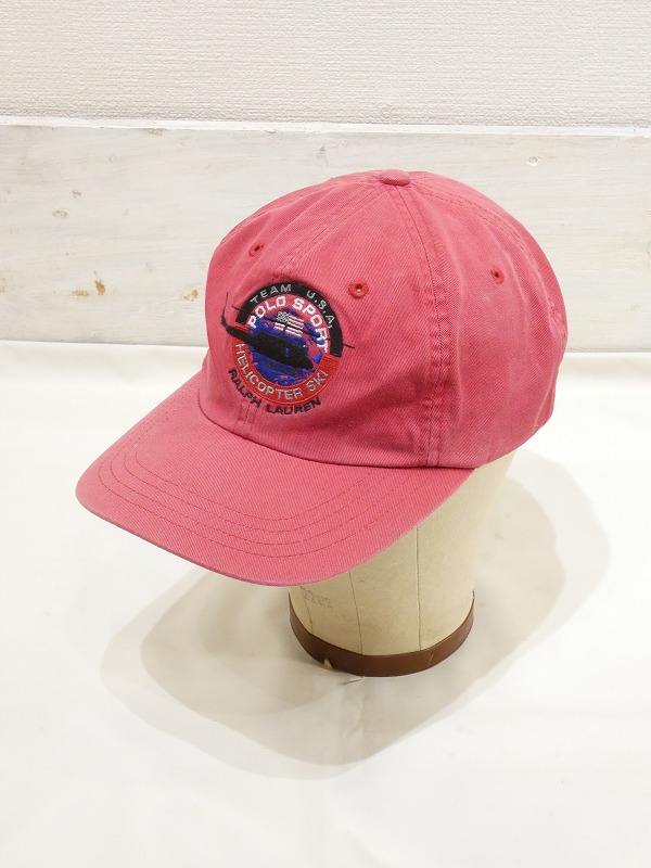 90s Ralph Lauren POLO SPORT HELICOPTER SKI TEAM 6 PANEL CAP - RICUR