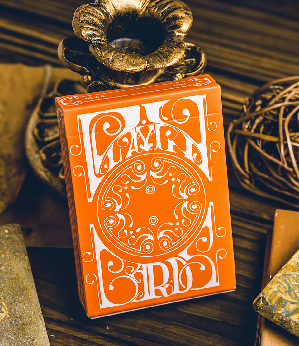 Smoke & Mirrors V9 - Orange Edition Playing Cards - Riffle Shuffle