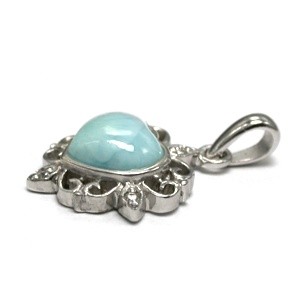 ラリマー 三大ヒーリングストーン ペンダントトップ ドミニカ共和国産