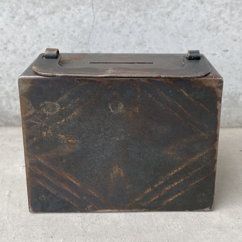 VINTAGE ANTIQUE COINBANK JAPANNED ヴィンテージ アンティーク コイン