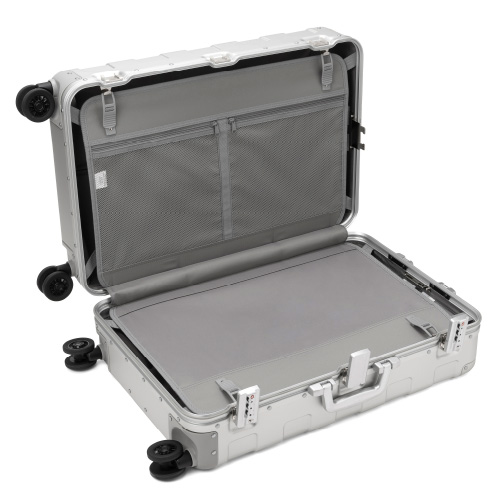 3-5泊] 無印 アルミハードキャリーケース 60L アルミニウム 4輪 MUJI