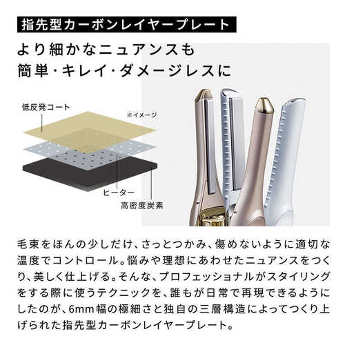 リファフィンガーアイロン ST6 シャンパンゴールド / ReFa FINGR IRON