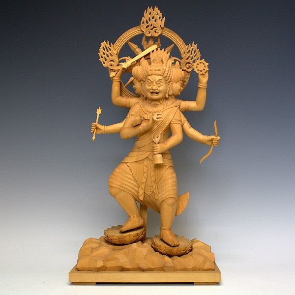 金剛夜叉明王像 仏教美術 仏様 立像 三面六臂 五大明王像のうち 金剛