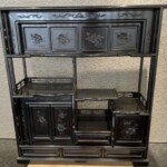 黒檀 飾り棚 ｜骨董品買取 緑和堂
