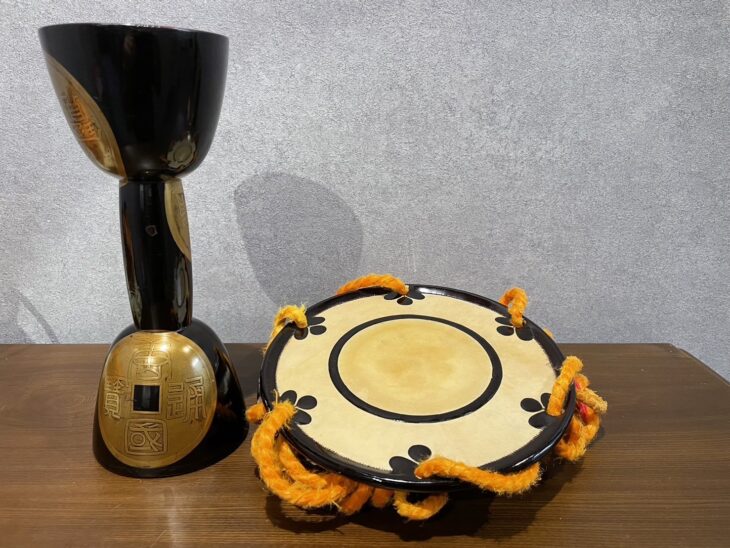 弥左衛門胴銘 京林革銘『小鼓』 ｜骨董品買取 緑和堂