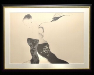 マリー・ローランサン 『真珠の髪飾りの乙女』 ｜骨董品買取 緑和堂