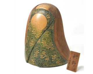 五世 秦藏六造， 塗金子犬置物，金工，藏六造 五世 秦藏六造， 塗金