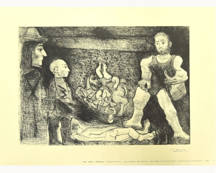 パプロ・ピカソ 複製銅版画集 『347』 ｜骨董品買取 緑和堂