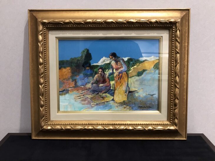 櫃田伸也 「小さな流れ」 10号 油彩画 櫃田伸也 「小さな流れ」 10号