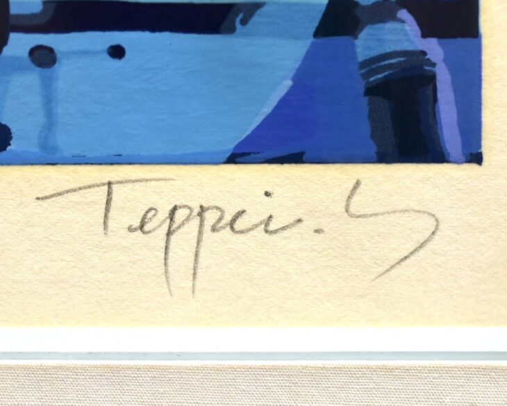 笹倉鉄平 作 『カダケスの夏』 シルクスクリーン ｜骨董品買取 緑和堂