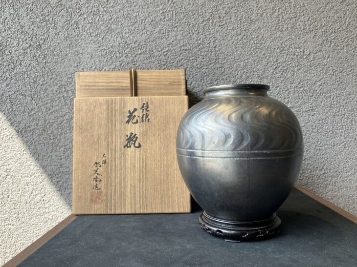 値下げ‼️‼️純銀刻印入り遠藤兆映作花瓶 値下げ‼️‼️純銀刻印入り