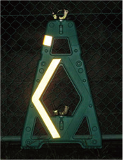 Mガード2型 シェブロン仕様 PAT.P〈複製厳禁〉 - 仙台銘板 - 保安用品