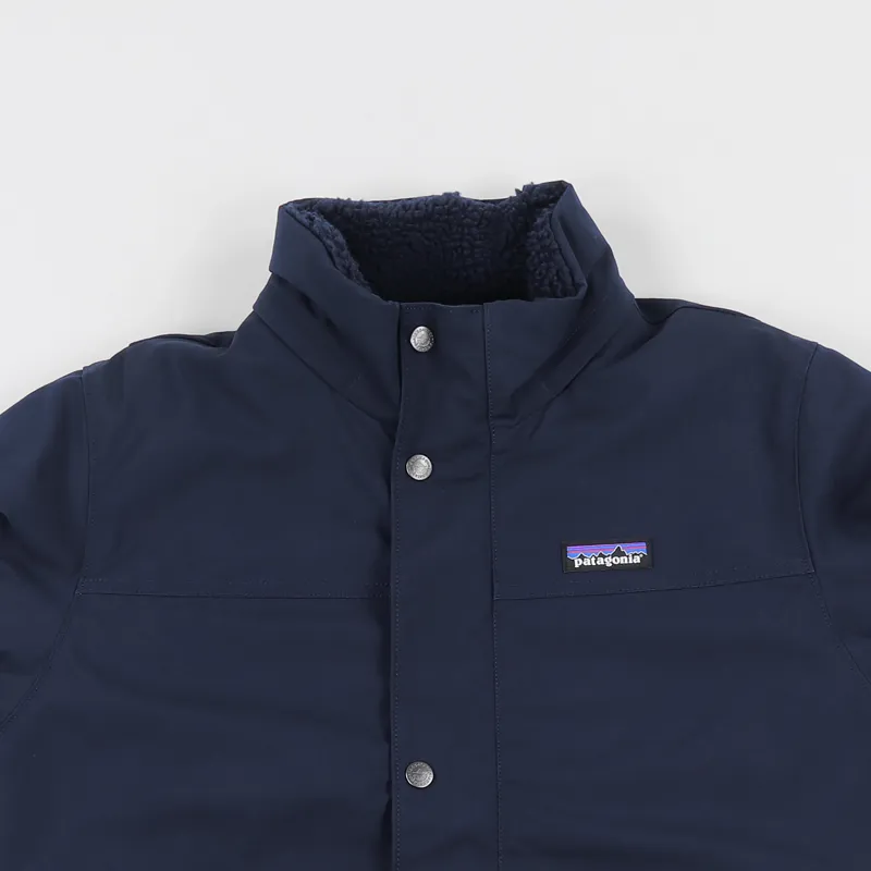 Patagonia Winter Pile Lined Maple Grove Canvas Jacket Navy