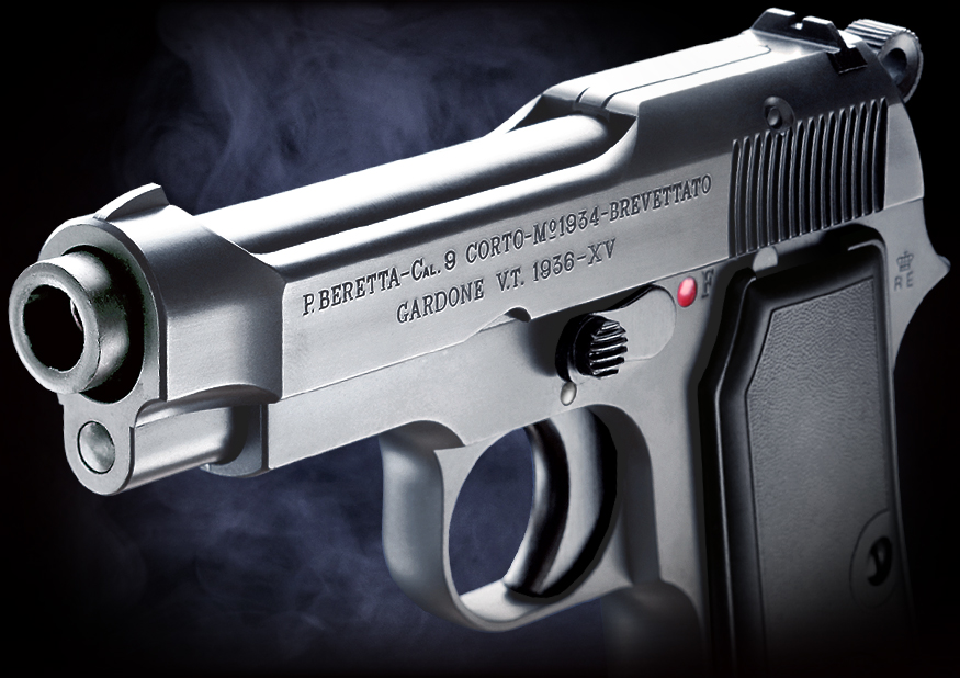 ガンケース付き WA ベレッタM1934 カーボンブラックHW 予備マガジン