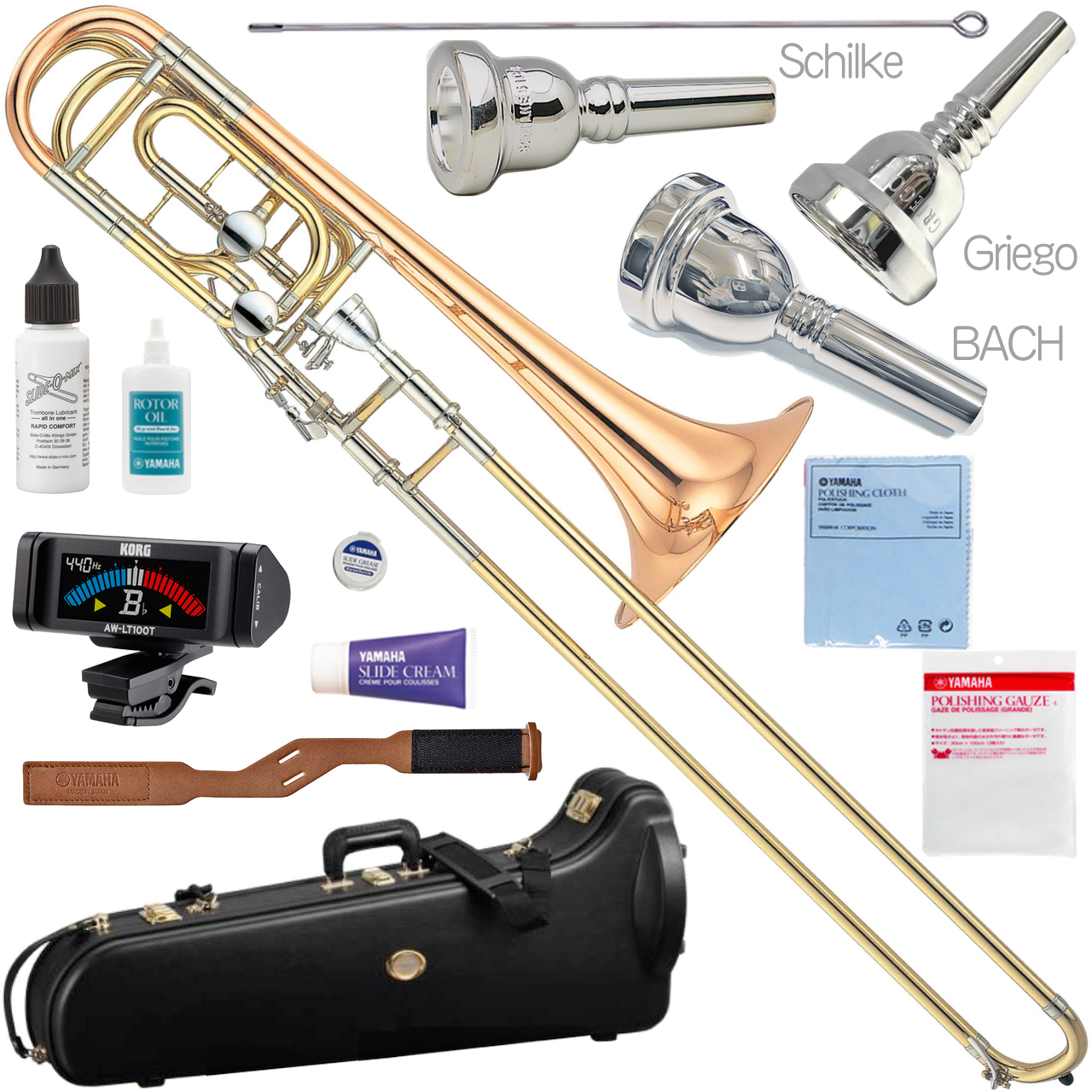 YAMAHA ヤマハ YBL-822G バストロンボーン 太管 ゴールドブラスベル