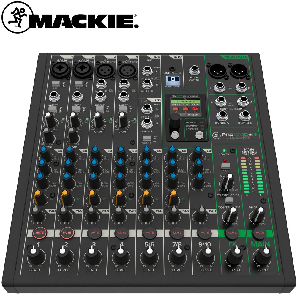 MACKIE マッキー ProFX10v3+ ( プラス ) ◇ USB-Cオーディオ