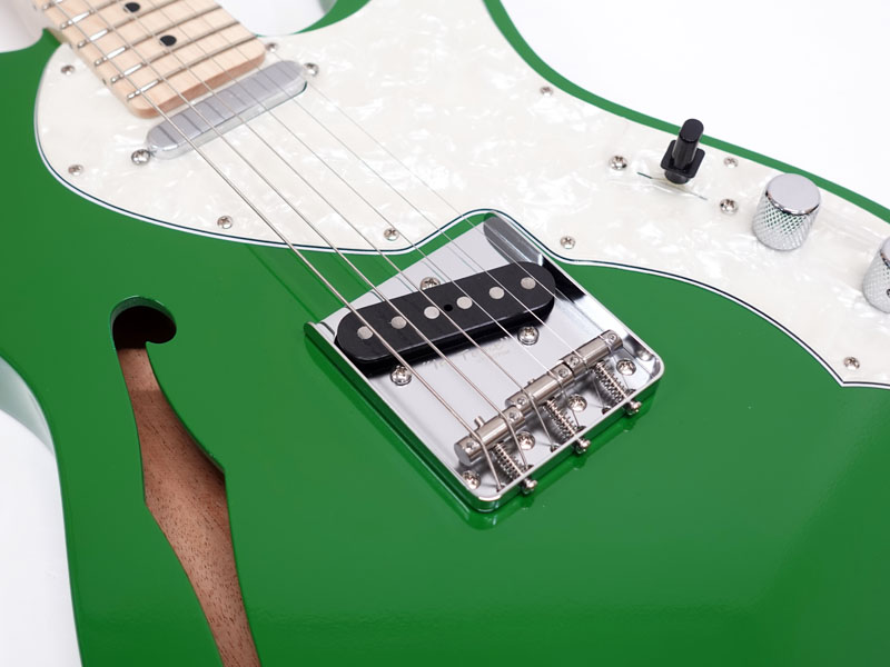 K.Nyui Custom Guitars KNTE Thinline Green 国産ギター シンライン