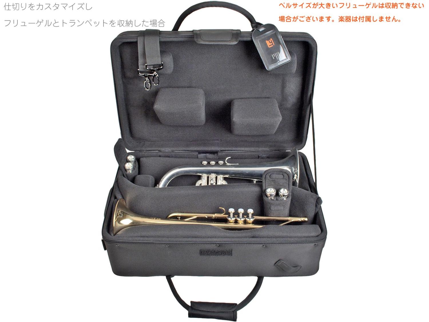 PROTEC プロテック IP301T トランペット トリプルケース ブラック 3本