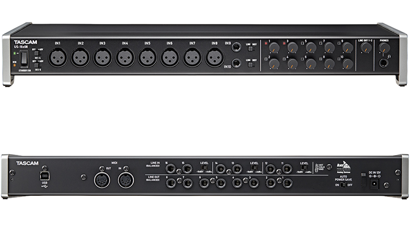 TASCAM タスカム US-16X08 オーディオインターフェイス 8ch マイクプリ