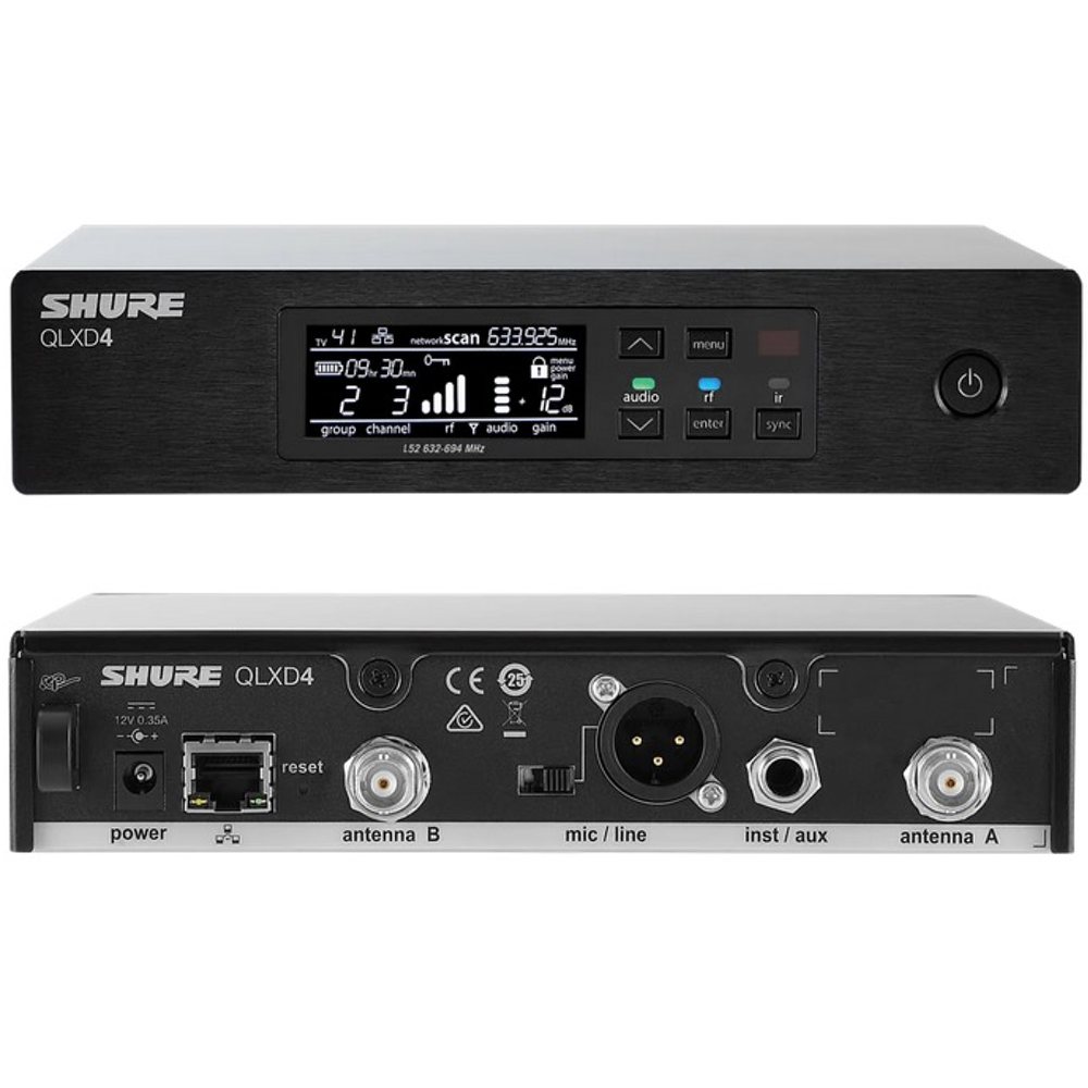 SHURE シュア QLXD4J-JB ◇ QLX-D Series 受信機 1chモデル B帯モデル