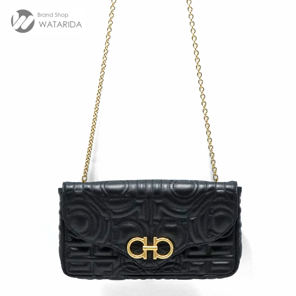 New arrivals】フェラガモ ガンチーニ キルティング チェーン