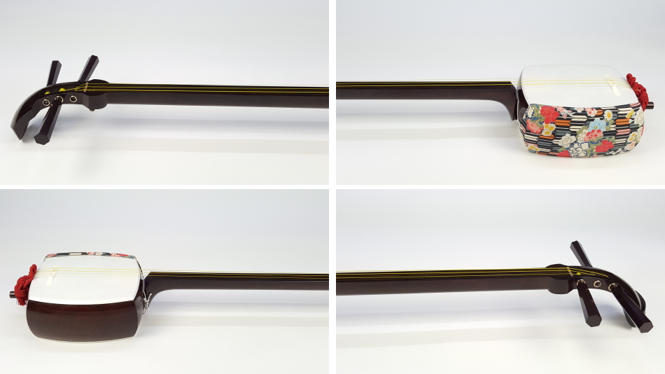 三味線撥108 天然素材マンモス/手もとは樹脂製/三味線/弦楽器/バチ