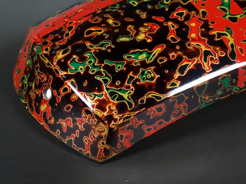 津軽胴掛け（津軽塗）・藤桜