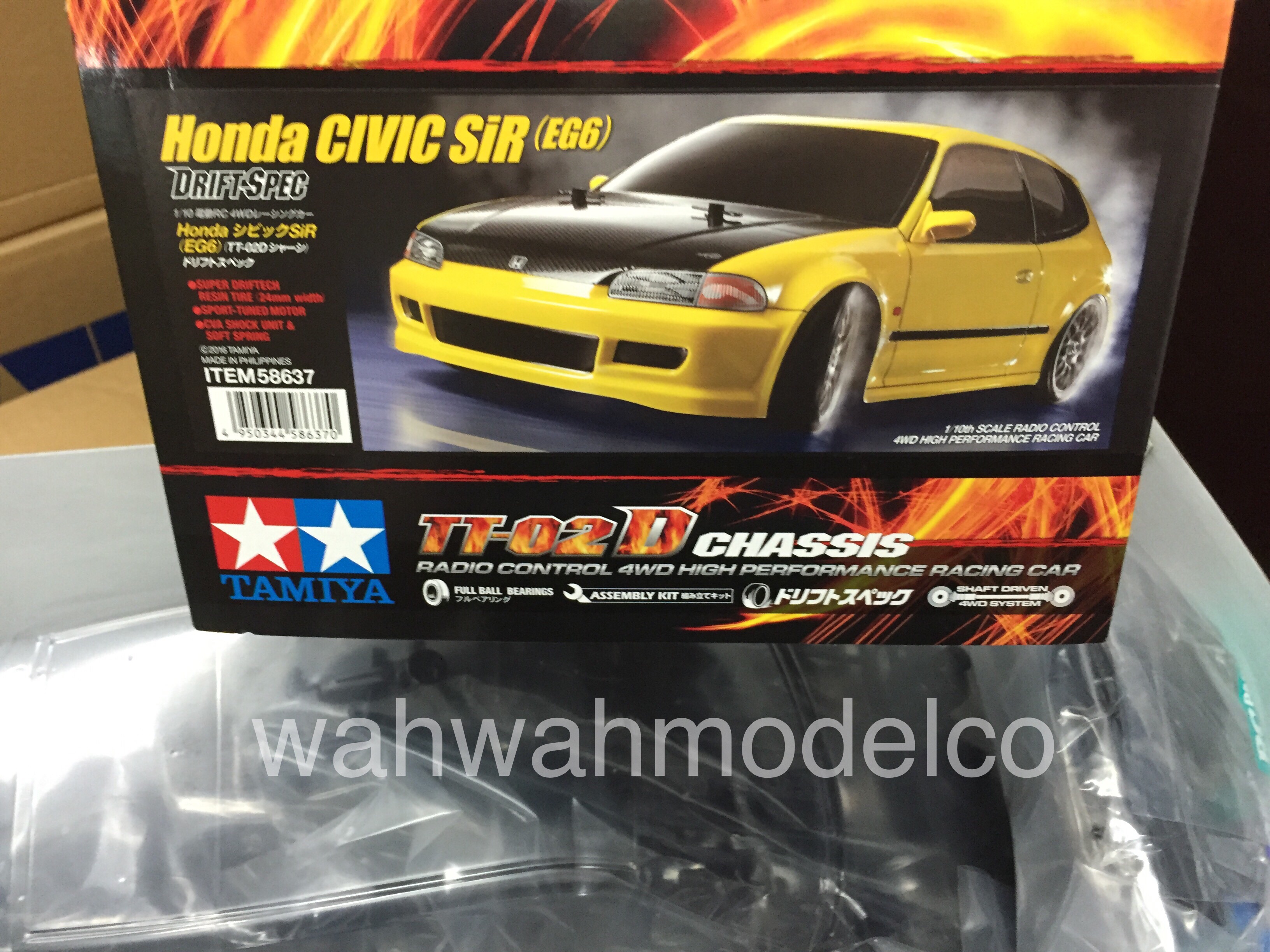 Tamiya 58637 1/10 Honda Civic SiR (EG6)(TT-02D)