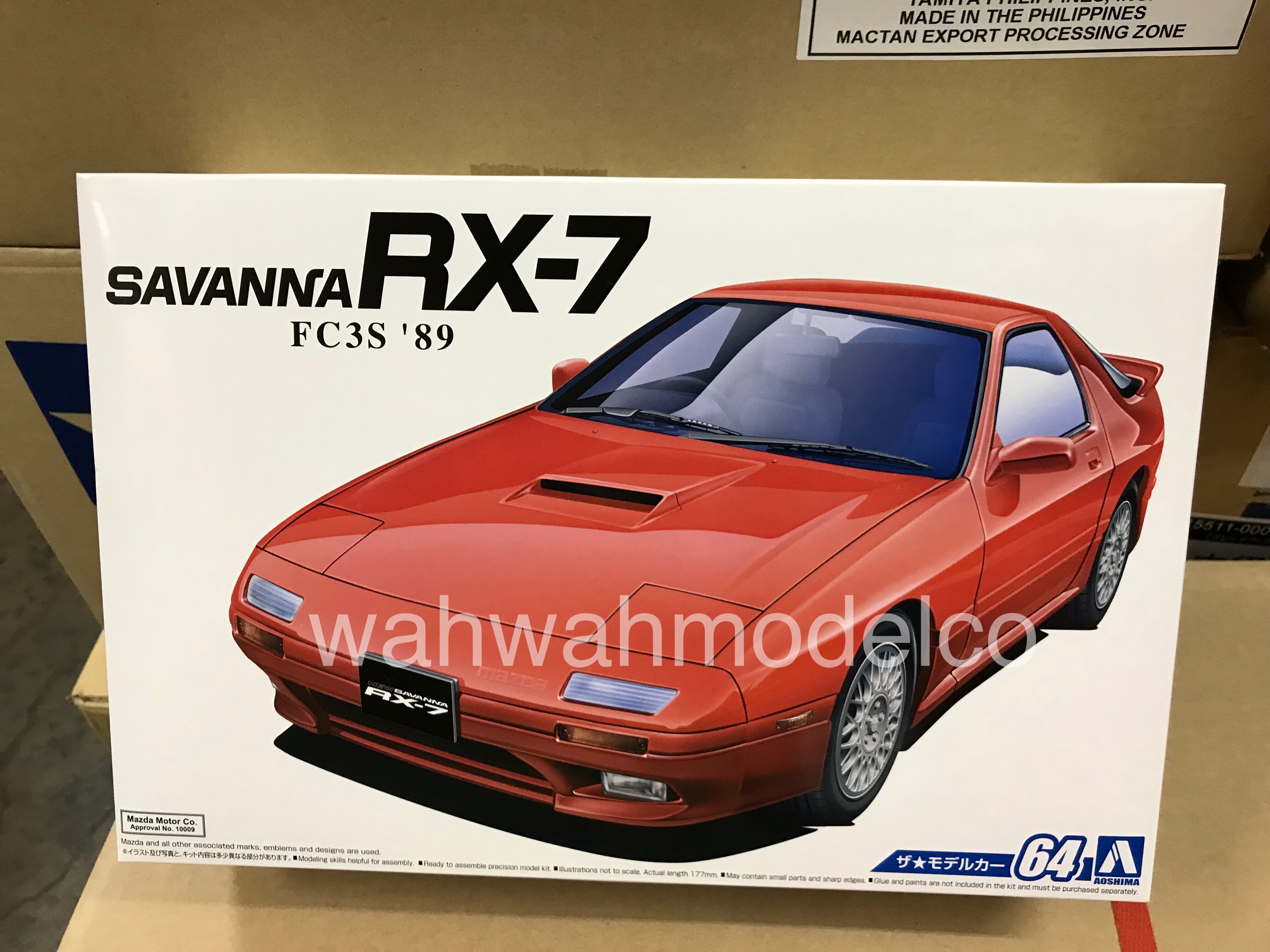 Aoshima 55496 The Model Car 64 Mazda FC3S Savanna RX-7