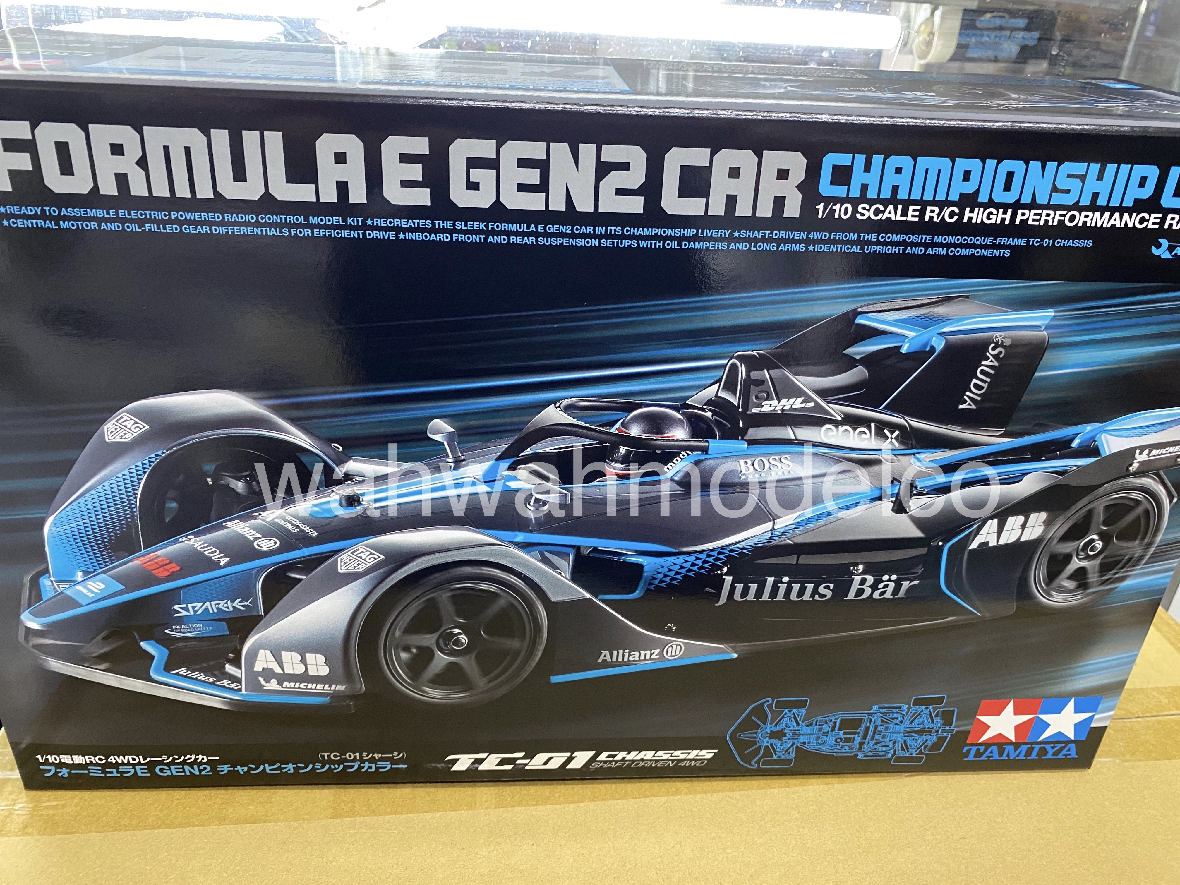 タミヤ 1/10RC フォーミュラ E GEN2 チャンピオンシップカラー (TC-01
