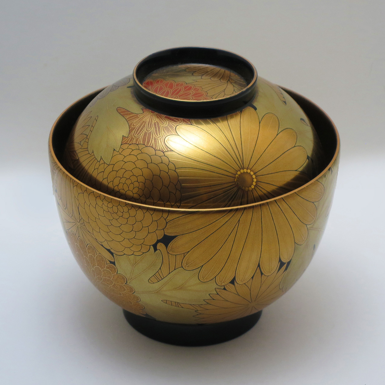 吸物椀 万菊蒔絵 | 輪島塗の老舗 輪島屋善仁 | Wajimaya Zenni