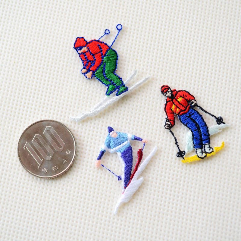 ワッペン スキー 3枚組 | ワッペン・アップリケ・ステッカー・バッジ