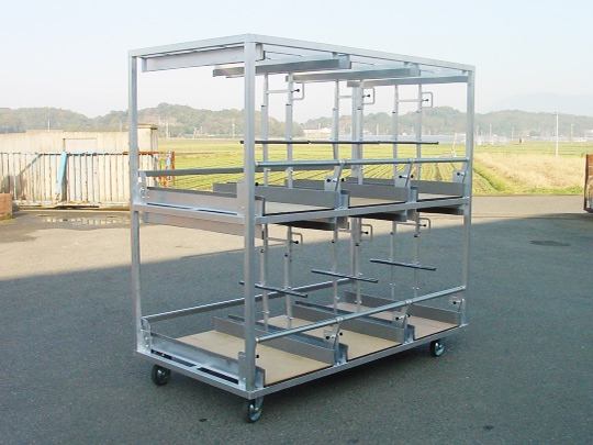 パチンコ台ラック｜物流機器オーダーメイド 和新工業株式会社