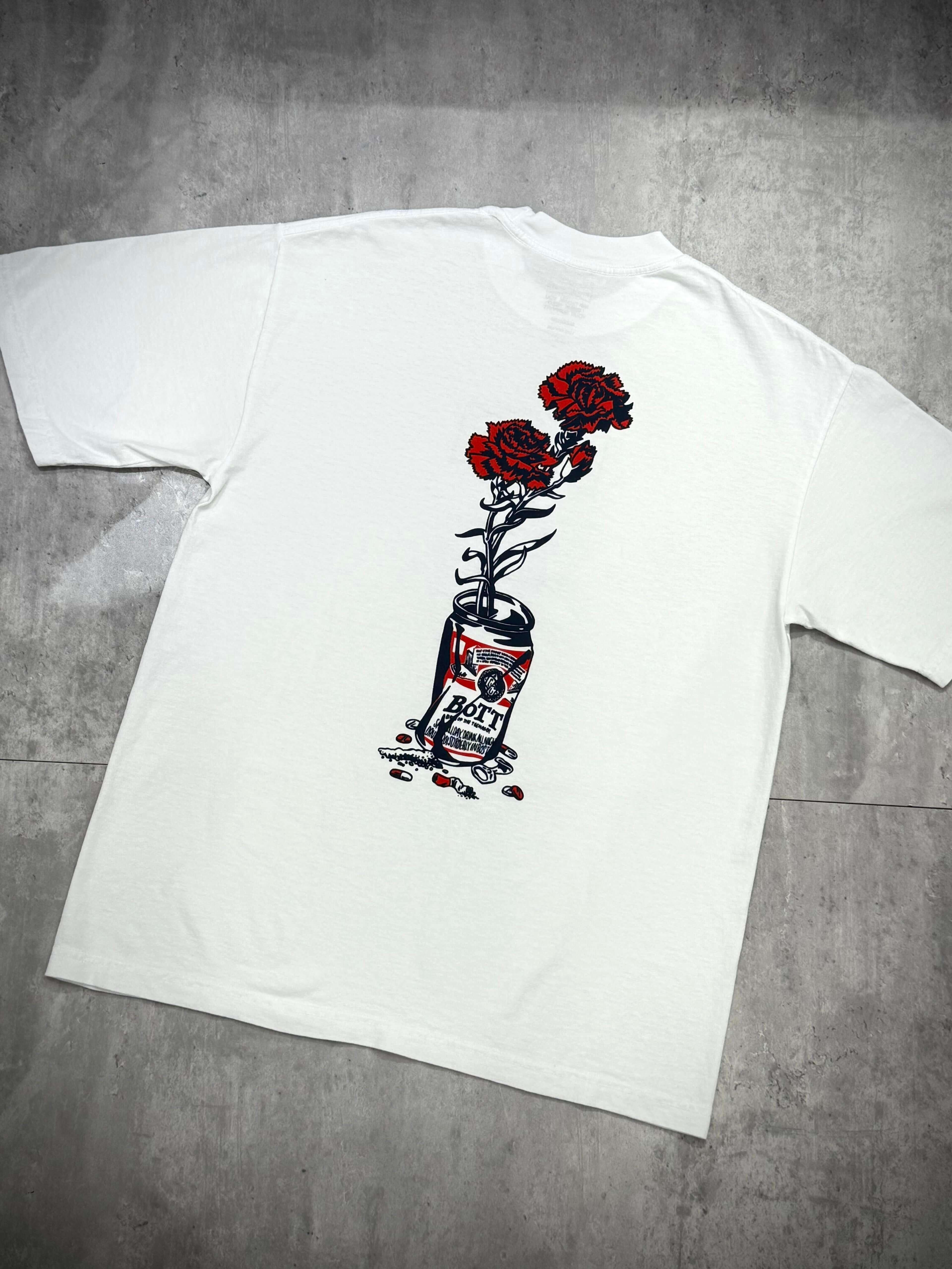 Wasted Youth Bott Flower Can Tee - White | In stock