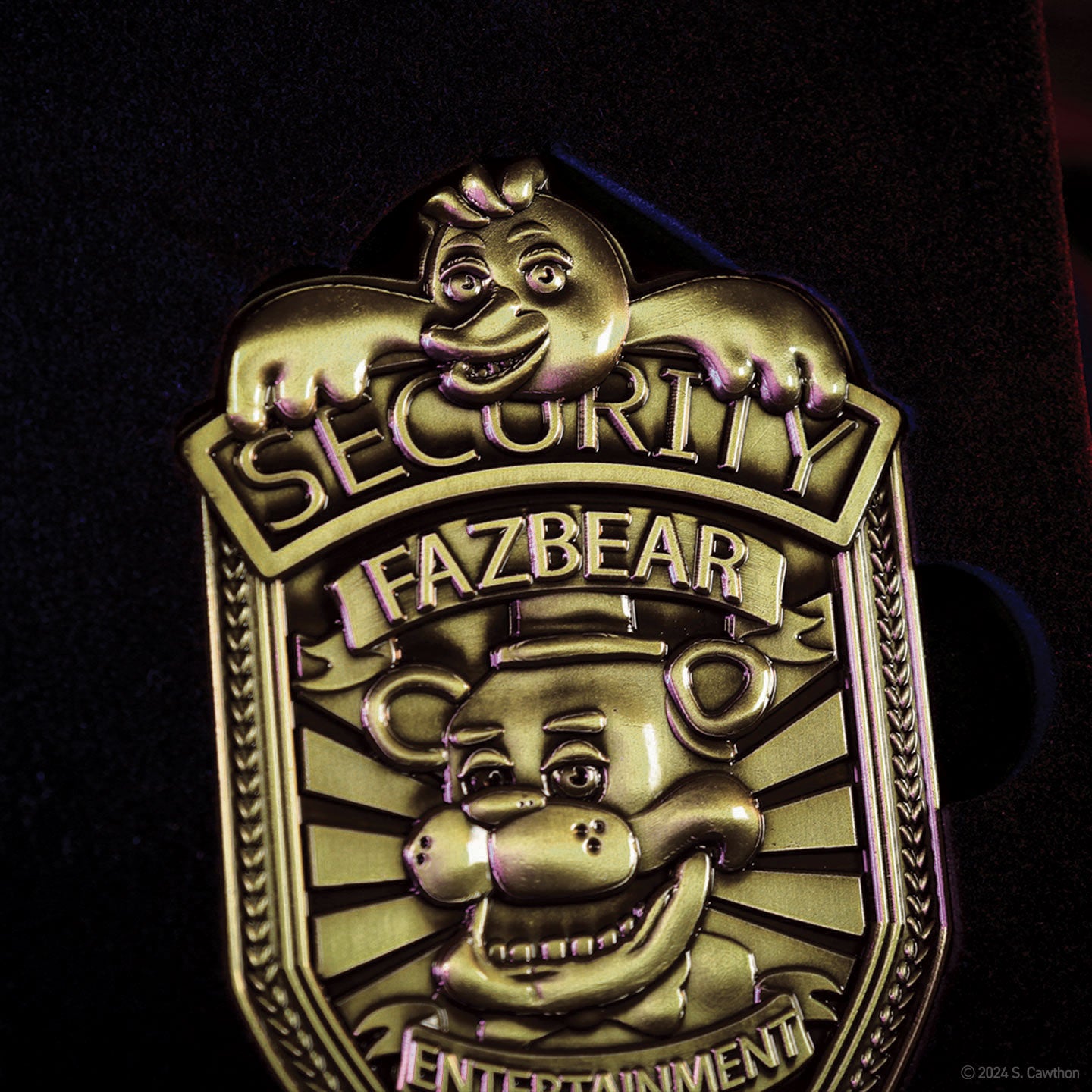 Five Nights at Freddy's Replica Security Badge – Antique Brass
