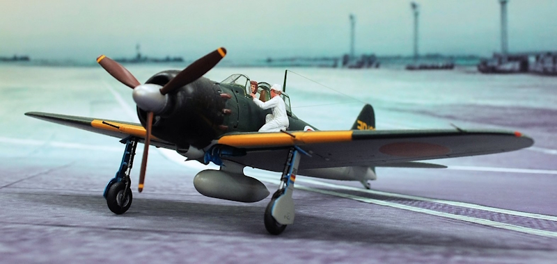 タミヤ1/48 零式艦上戦闘機 21型 リアルモーターアクション完成品 零戦