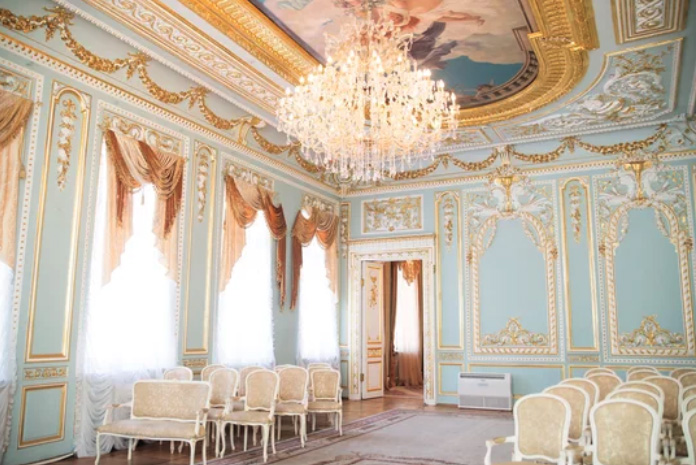 刺繍付き アンティーク ブラウン 猫足 スツール 刺繍 椅子 レトロ（I