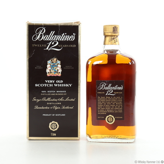 Ballantine's - 12 Year Old (1 Litre) Whisky Auction | Whisky