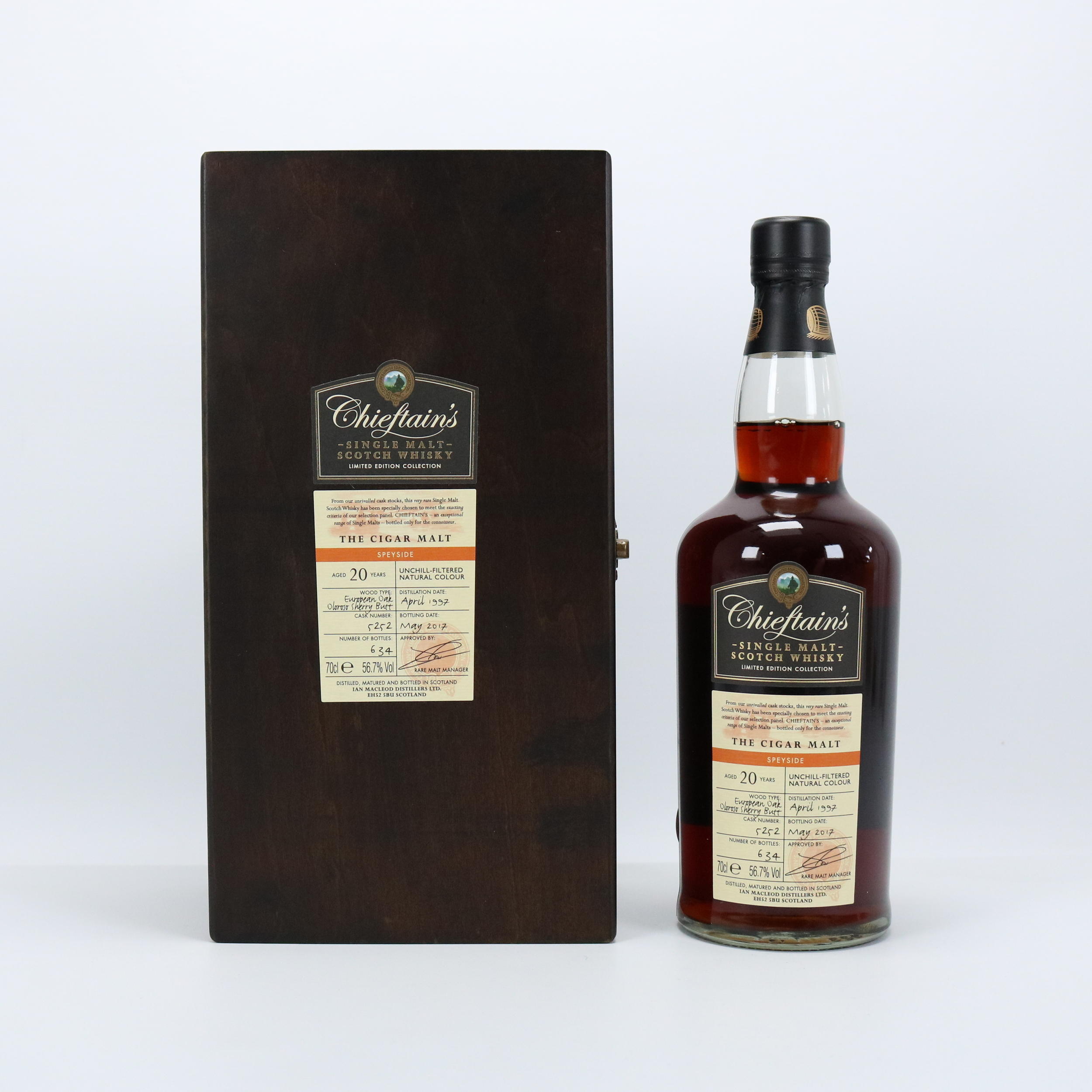 Chieftain's THE CIGAR MALT 20年 The Cigar Malt 1997 IM - Ratings