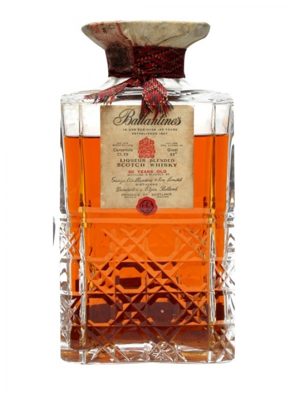 Ballantine's 30 Year Old Crystal Decanter Bottled 1960s | Whisky