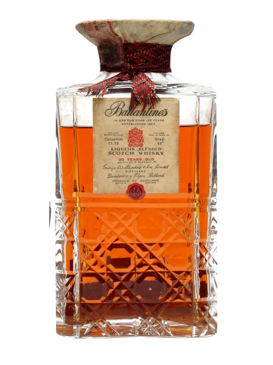 Ballantine's 30 Year Old Crystal Decanter Bottled 1960s | Whisky