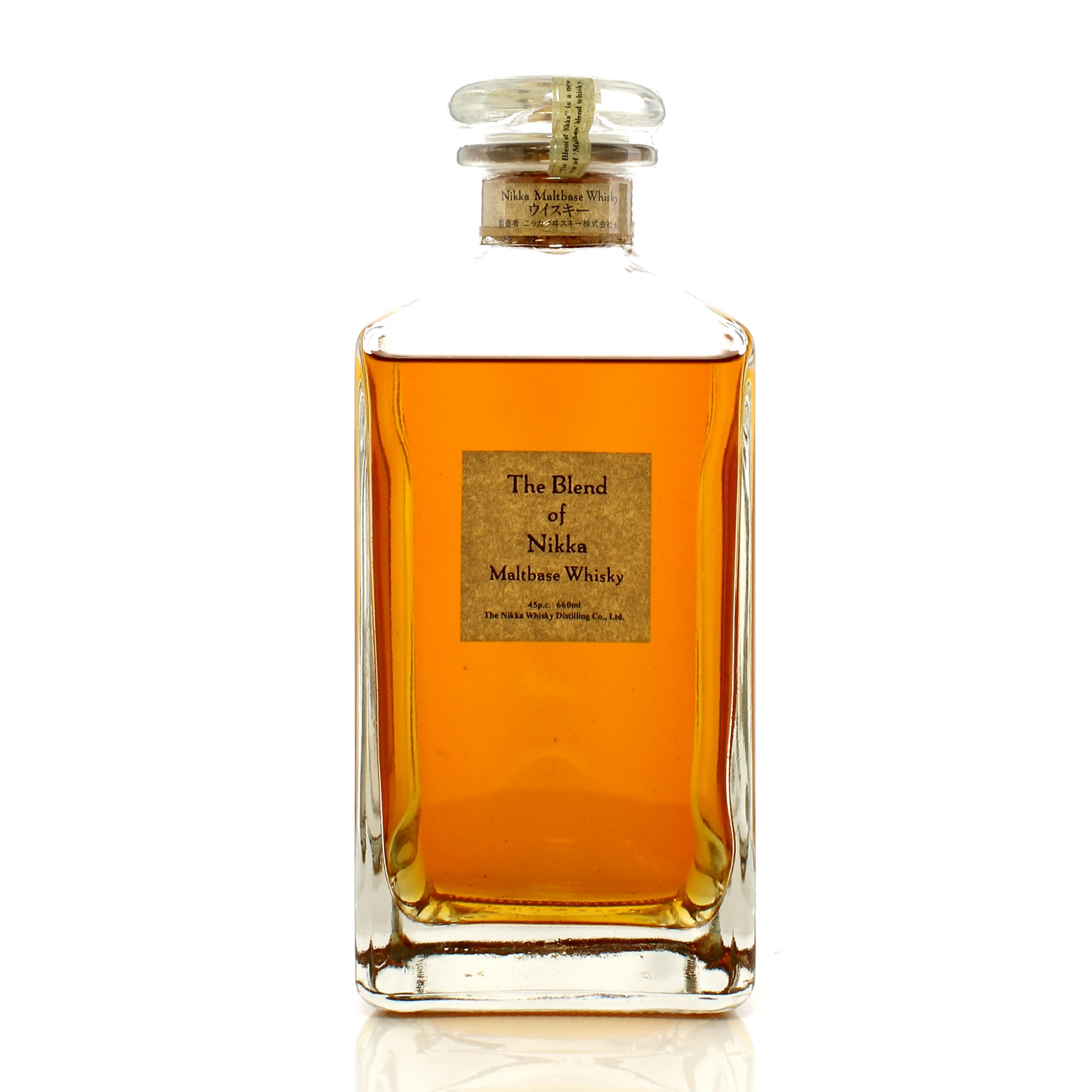 ☆ 特級 ザ・ブレンドオブニッカ17年(金文字) 化粧木箱、小冊子付