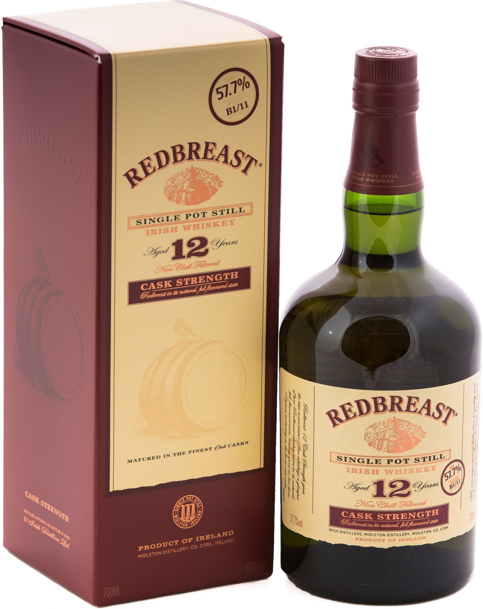 Red Breast 12Yr Cask Strength Whiskey – White Horse Wine and Spirits