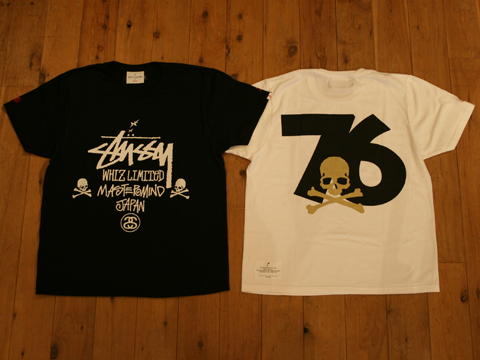 WHIZ LIMITED x STUSSY x mastermind JAPAN☆76 LOGO SKULL TEE/半袖T