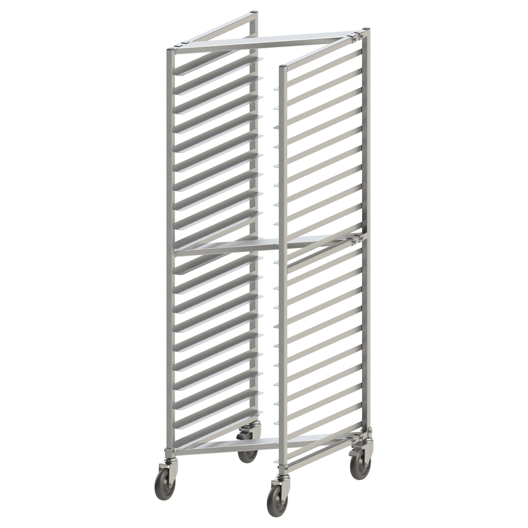 AWZK-20 - 20-Tier Nesting Sheet Pan Rack with Brakes - 3