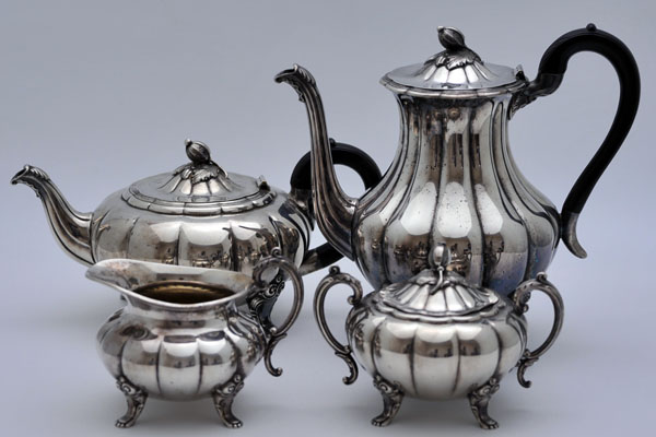 シルバープレート ティー・サービスセット