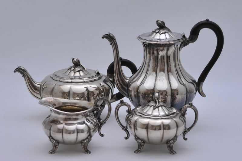 シルバープレート ティー・サービスセット