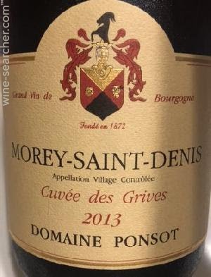 1999 Domaine Ponsot Chambertin Grand Cru, Cote de Nuits, France